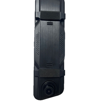 Автомобилен видеорегистратор в огледало за обратно виждане с двоен обектив отпред и отзад, HD 720p, 120° широк ъгъл, сензорен екран, цикличен запис