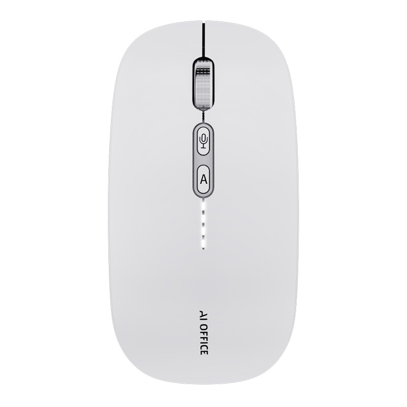R013 Bežična AI miška za glasovno tipkanje s Bluetoothom i 2.4G, 1600 DPI, 5 tipki, USB punjenje, tihi rad