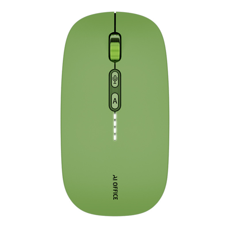 R013 Bežična AI miška za glasovno tipkanje s Bluetoothom i 2.4G, 1600 DPI, 5 tipki, USB punjenje, tihi rad