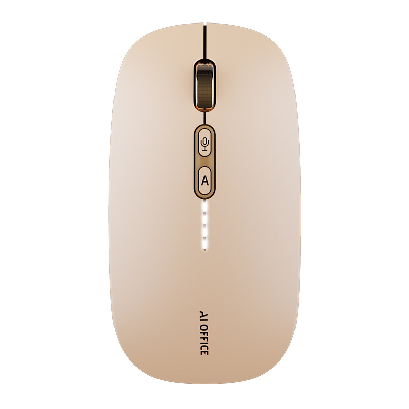 R013 Bežična AI miška za glasovno tipkanje s Bluetoothom i 2.4G, 1600 DPI, 5 tipki, USB punjenje, tihi rad