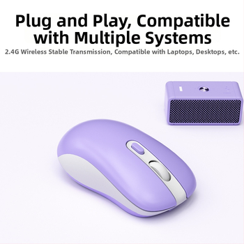 Bezdrôtová myš C4025, 6 tlačidiel, Plug and Play, ergonomická, kompatibilná s počítačom, mobilom a tabletom