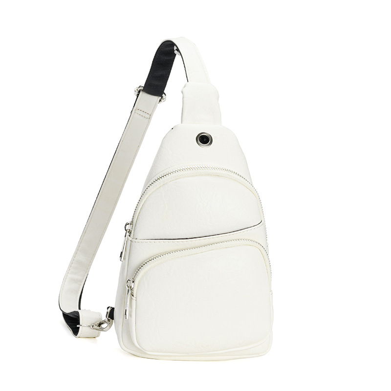 Kompaktni PU crossbody ruksak, mekana PU podstava, zatvaranje na zip, unutarnji pretinac za telefon i pretinac sa zipom, unutarnja pregrada, za svakodnevnu upotrebu