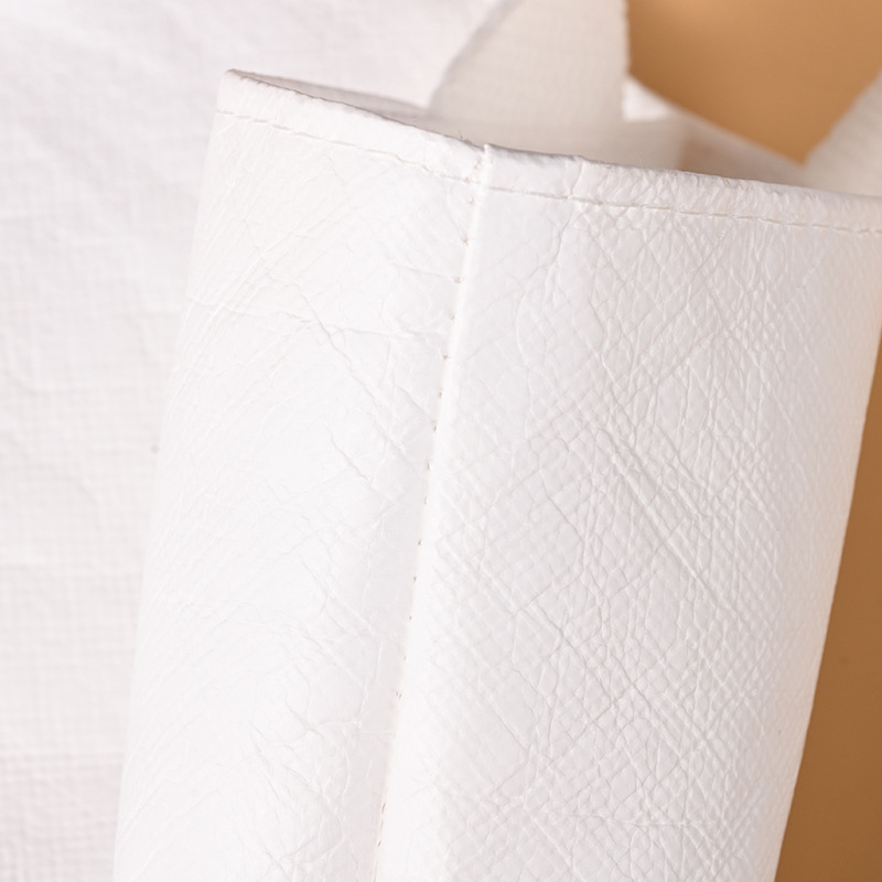 Geantă de cumpărături din hârtie DuPont impermeabilă cu logo personalizat, imprimare UV