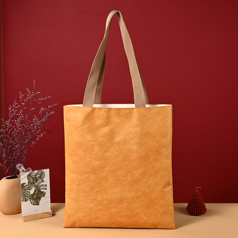 Geantă de cumpărături din hârtie DuPont impermeabilă cu logo personalizat, imprimare UV