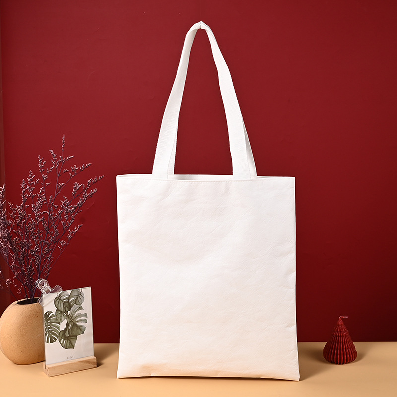 Geantă de cumpărături din hârtie DuPont impermeabilă cu logo personalizat, imprimare UV