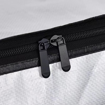 Caurspīdīga roku adījuma glabāšanas somiņa pārvadāšanai un uzglabāšanai, ūdensnecaurlaidīgs rāvējslēdzējs, laminēts pārklājums, liela ietilpība, slodze 10–50 kg