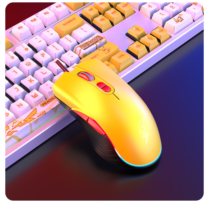 Vezetékes gaming egér makroprogramozással és recoil-vezérléssel (12800 DPI, 7 gomb, USB, 1,6 m kábel)