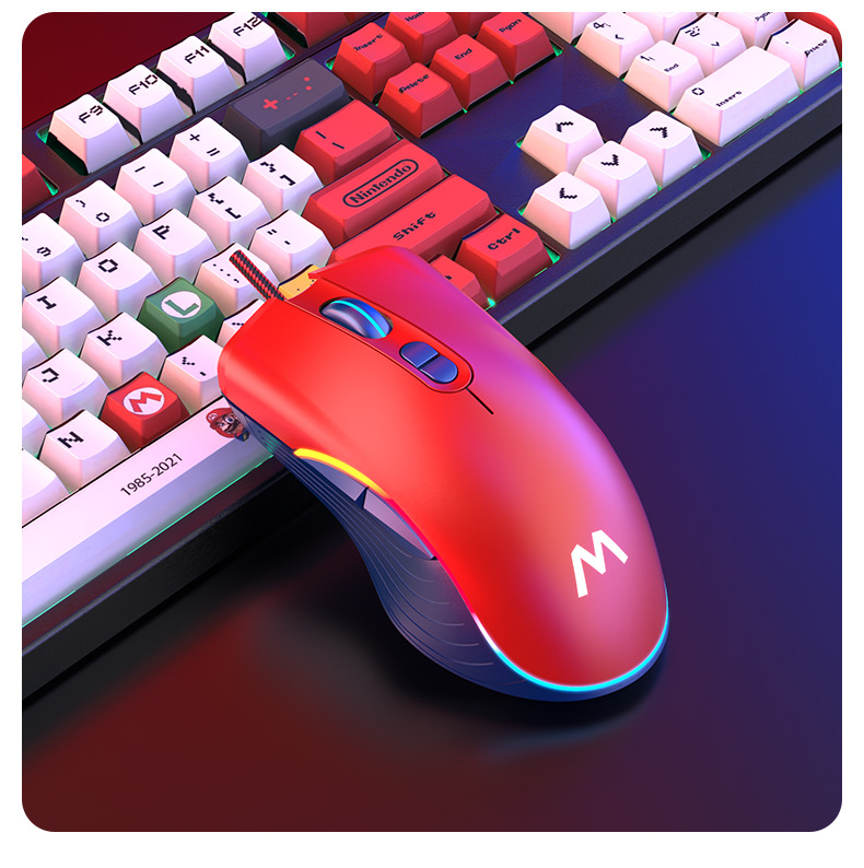 Vezetékes gaming egér makroprogramozással és recoil-vezérléssel (12800 DPI, 7 gomb, USB, 1,6 m kábel)