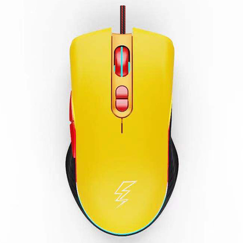 Vezetékes gaming egér makroprogramozással és recoil-vezérléssel (12800 DPI, 7 gomb, USB, 1,6 m kábel)