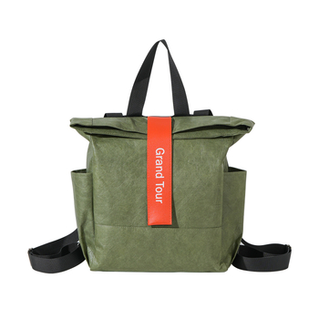 Sac de hârtie Dupont, geantă de umăr cu bază pătrată, imprimare digitală, imprimare a logo-ului, ambalaj universal