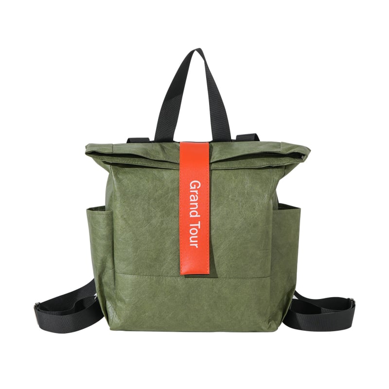 Sac de hârtie Dupont, geantă de umăr cu bază pătrată, imprimare digitală, imprimare a logo-ului, ambalaj universal