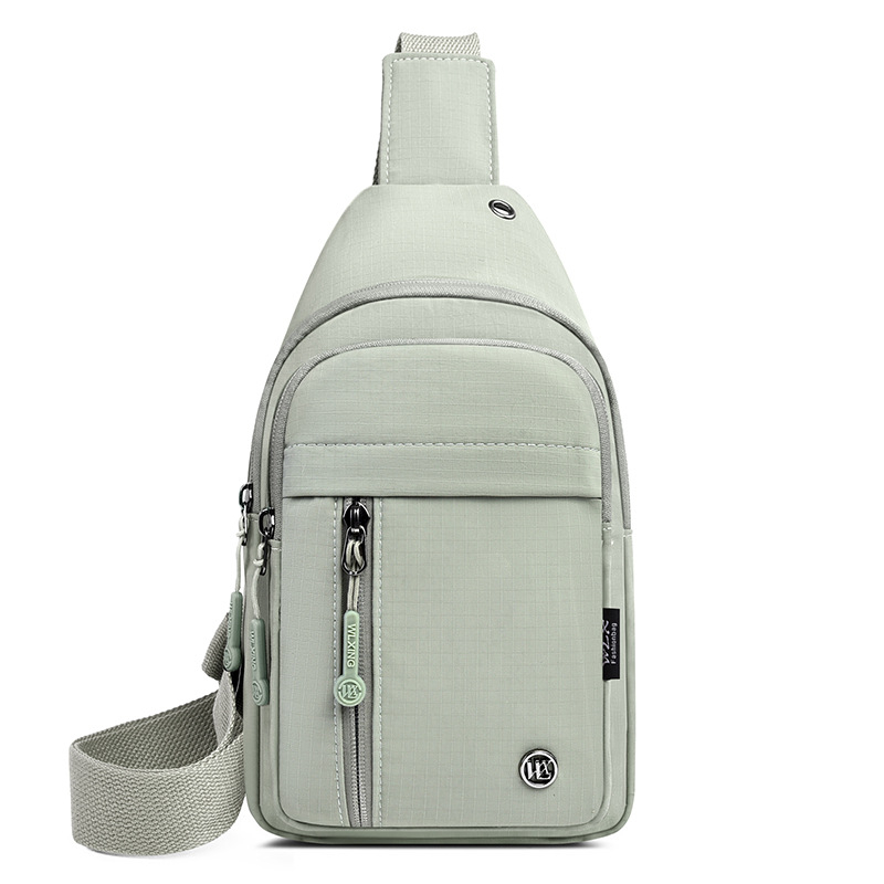 Ženska nylon crossbody torba – zatvaranje na zip, unutarnja džep sa zipom, podstava od poliestra, mekana tekstura, Willowstar