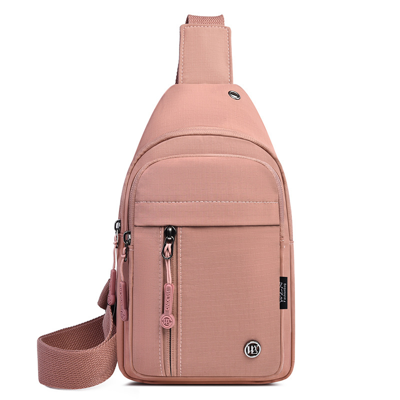 Ženska nylon crossbody torba – zatvaranje na zip, unutarnja džep sa zipom, podstava od poliestra, mekana tekstura, Willowstar