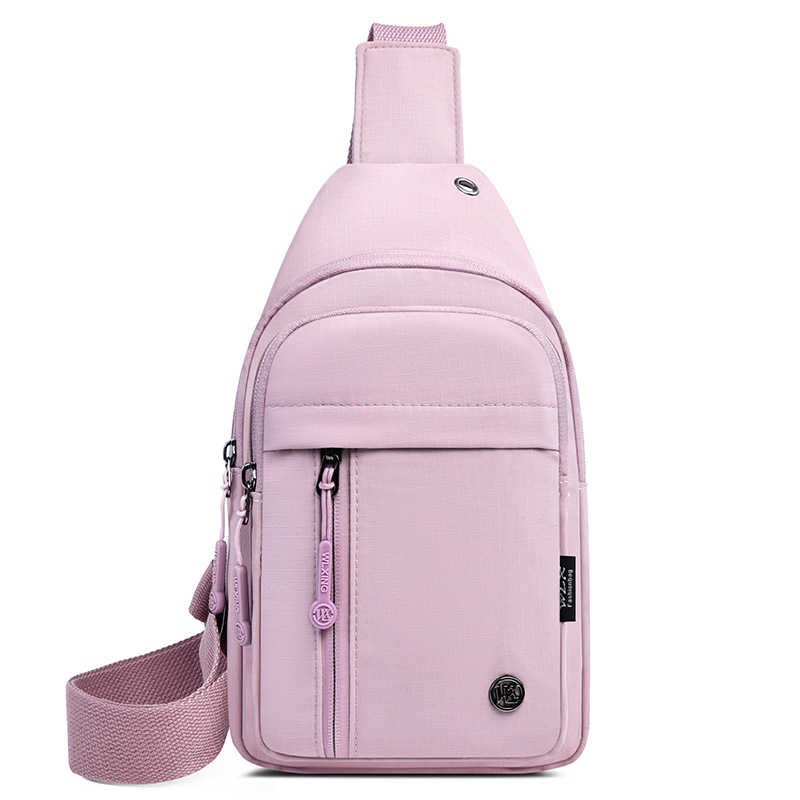 Ženska nylon crossbody torba – zatvaranje na zip, unutarnja džep sa zipom, podstava od poliestra, mekana tekstura, Willowstar