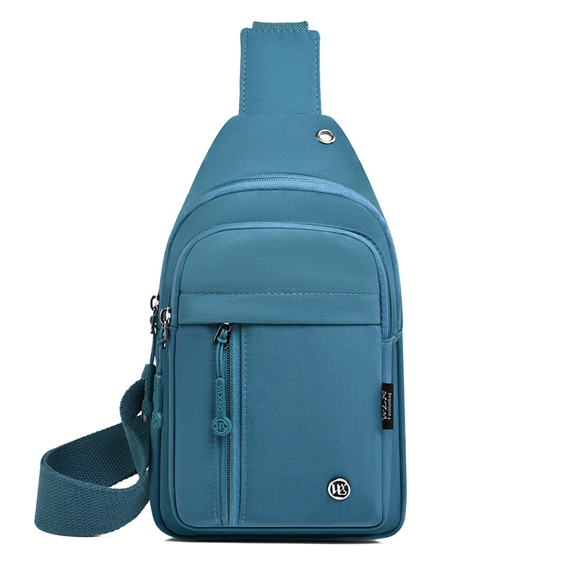 Ženska nylon crossbody torba – zatvaranje na zip, unutarnja džep sa zipom, podstava od poliestra, mekana tekstura, Willowstar