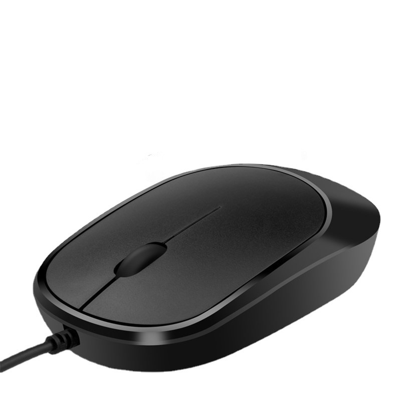 DS919 Οπτικό ενσύρματο ποντίκι USB - υπερ-λεπτό, αντιστατικό και αντιπαρεμβολικός σχεδιασμός - 1000dpi