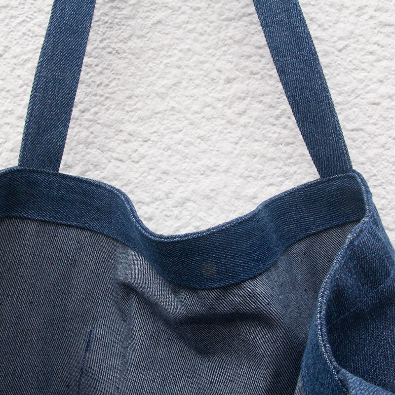 Vászon-Denim válltáska egyedi logóval - OEM crossbody táska, gépi nyomtatás, igény szerinti testreszabás