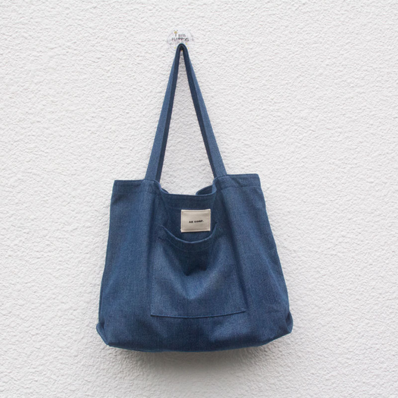 Vászon-Denim válltáska egyedi logóval - OEM crossbody táska, gépi nyomtatás, igény szerinti testreszabás