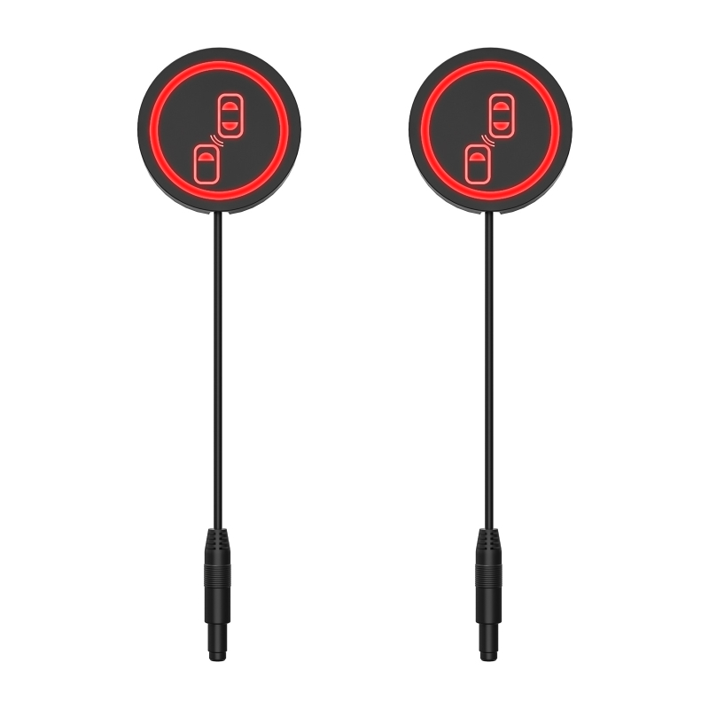 Gaismas brīdinājums par aklo zonu ar BSD spoguļa lēcu, milimetru viļņu radars, 12V, 2 sensori, LED displejs, skaņas signāls