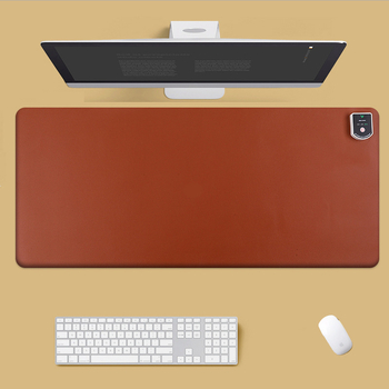 Cloud Leaves melegíthető íróasztal párna, dugaszolható tápellátás, 65W, letisztult stílus, egérpad