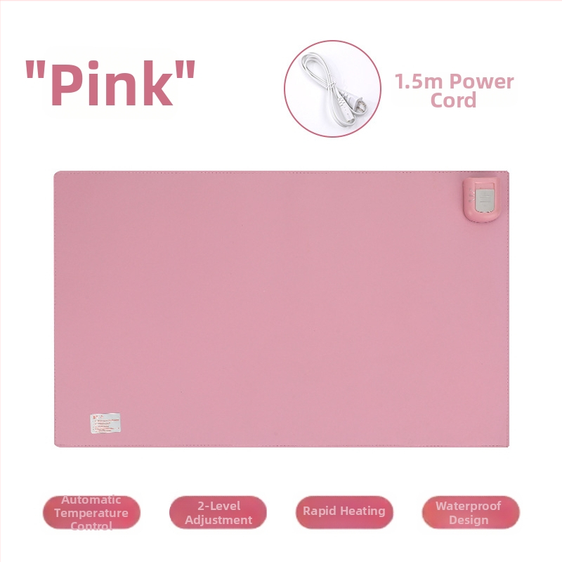 Cloud Leaves melegíthető íróasztal párna, dugaszolható tápellátás, 65W, letisztult stílus, egérpad