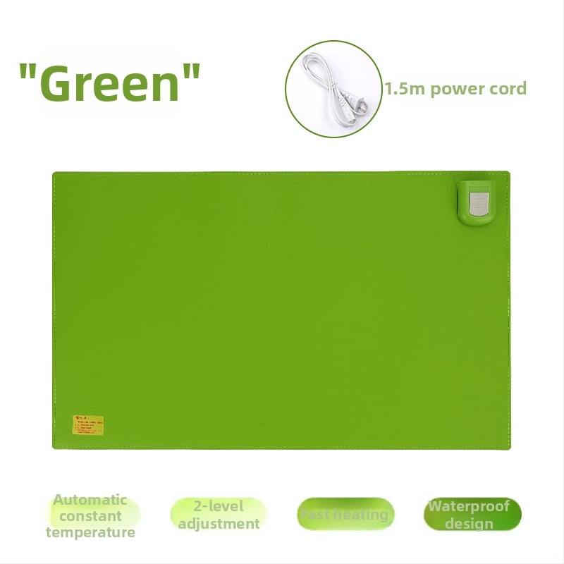 Cloud Leaves melegíthető íróasztal párna, dugaszolható tápellátás, 65W, letisztult stílus, egérpad