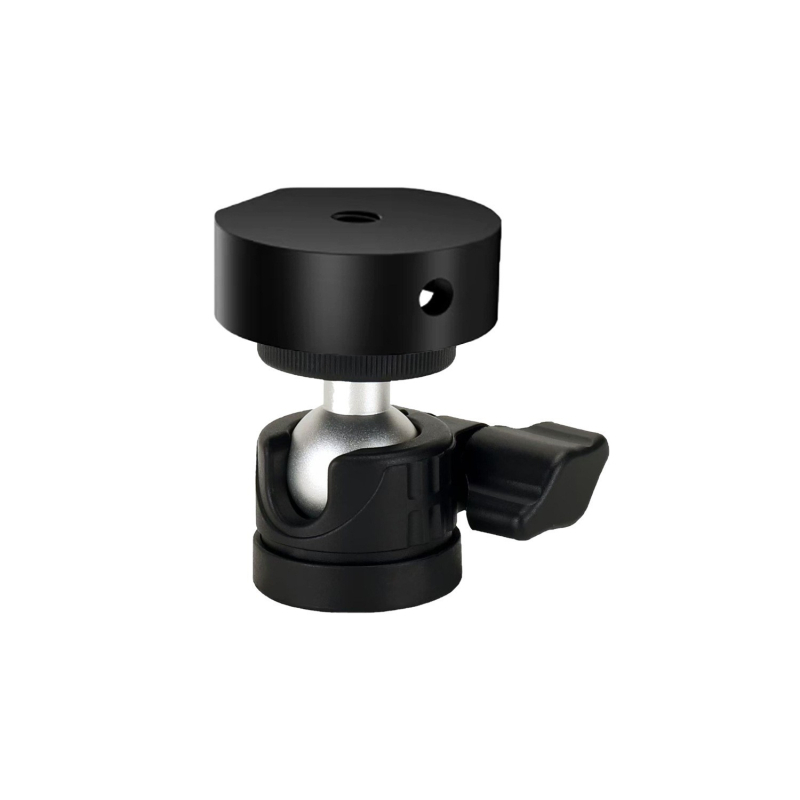 Adaptor de montaj pentru trepied din aliaj de aluminiu pentru pan-tilt universal, rotire 360°, instalare manuală, greutate 300 g