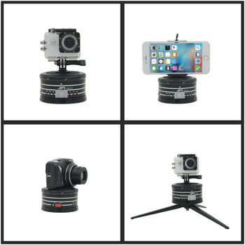 AFI gimbal 360° pan/tilt pentru telefoane, GoPro, DSLR și mirrorless — construcție din metal, rotație 360° orizontală și verticală, viteză 15–60 puncte pe cerc, 1 kg
