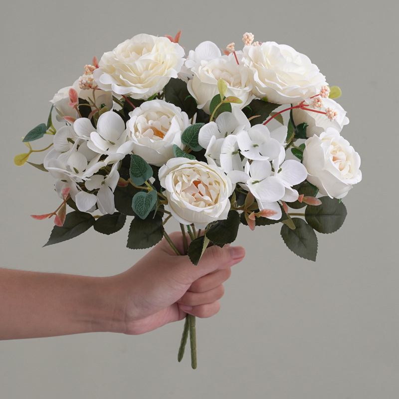 Τεχνητό μπουκέτο από μεταξένια λουλούδια – Hydrangea ποικιλία; Υλικό: μεταξένια λουλούδια; Κατασκευή: Άλλο; Σκοπός: Άλλο; Κωδικός: 19147864120