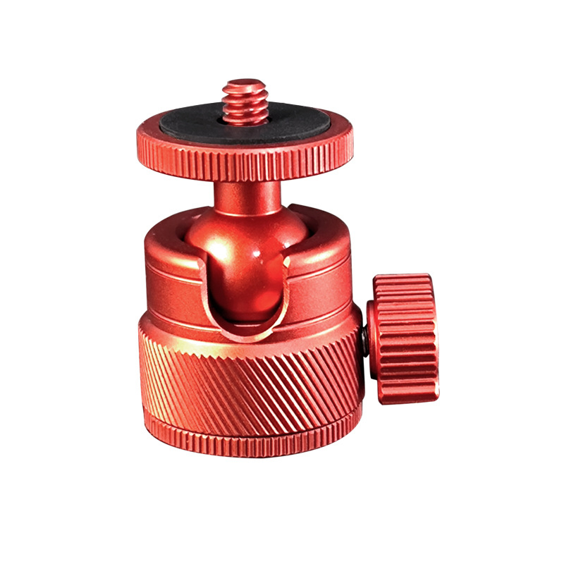 Vndefo kamera tripod gömbös gimbállal, alumíniumötvözetből, 360° vízszintes és függőleges forgás, 55 g tömeg, kompatibil mikro-kamera/SLR/DV/telefonklip