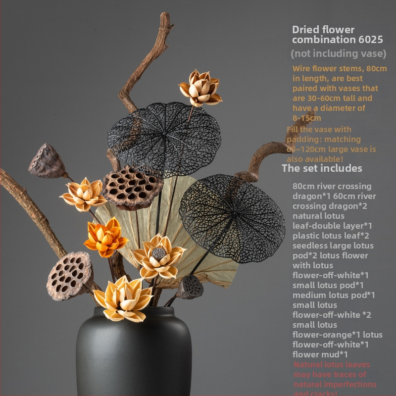 Kuivatatud lillede bukett, käsitööline põrandal seisev dekoratiivne kimp kõrgete okstega ja loodusliku lotose seemnepodiga (Tüüp: Lilled; Klassifikatsioon: Kuivatatud lilled veenidega; Bränd: Zen Garden; Kasutus: Bukett; Põhjalik ruum: Elutuba)