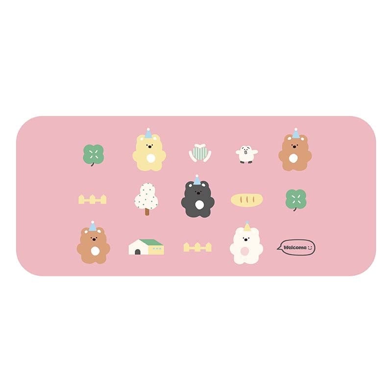 Μικρή δερμάτινη επιφάνεια για ποντίκι, απορροφητικό δέρμα, UV εκτύπωση, λογότυπο περιλαμβάνεται