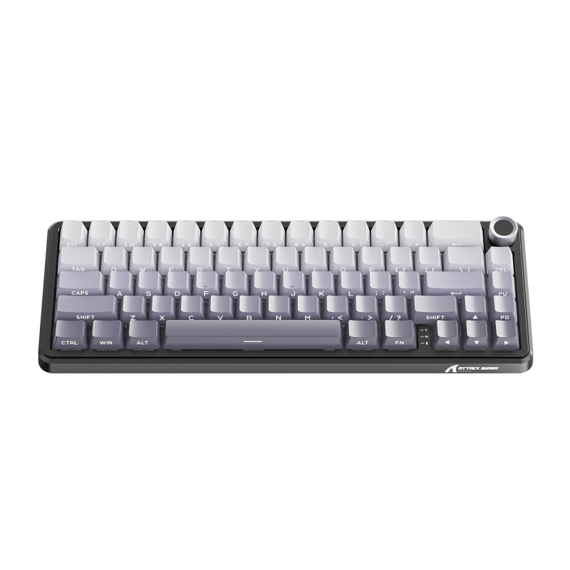 Gaming tipkovnica s 66 tipkama, bežična, plavi prekidači, RGB pozadinsko osvjetljenje, istovremena povezanost s 3 uređaja