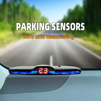Aizmugurēji montējams auto atpakaļgaitas radara sistēma ar LCD displeju, 4 sensori, 12V barošana, skaņas signāls, uztveres diapazons 0,3–2,3 m
