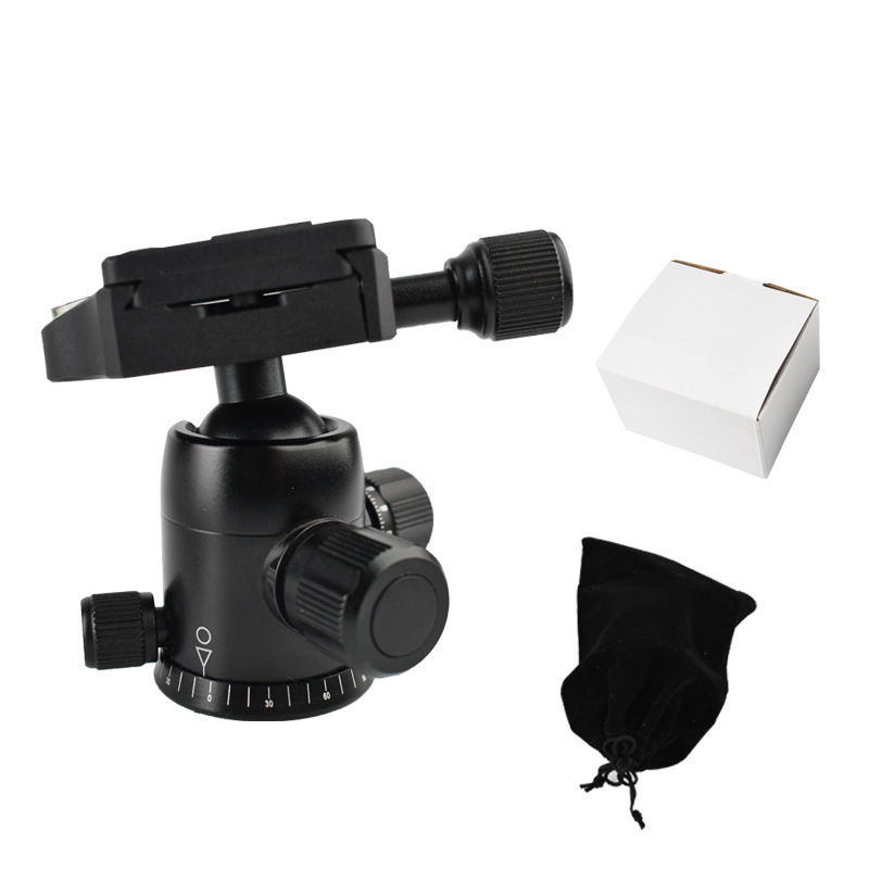 Cap balon din aliaj de aluminiu pentru trepied, panoramă 360°, înclinare 90°, greutate 400 g, montaj cu filet