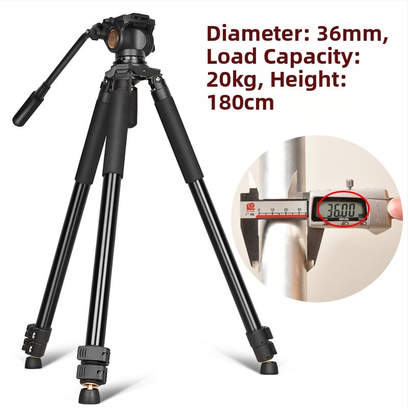 Statív na fotoaparát z hliníkovej zliatiny, 3-sekčný, pre SLR, nosnosť 16-20 kg, hydraulický PTZ