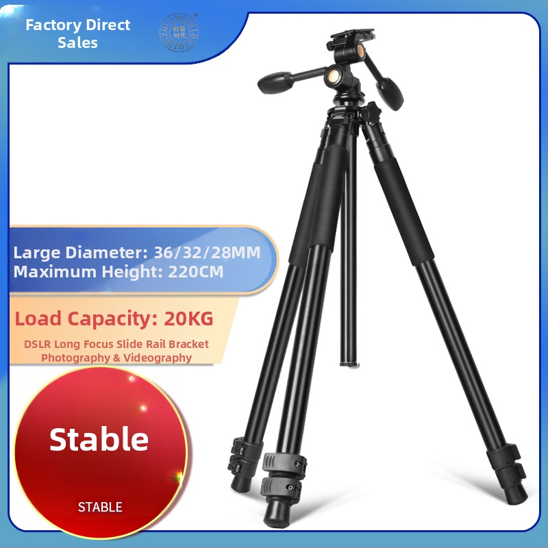 Statív na fotoaparát z hliníkovej zliatiny, 3-sekčný, pre SLR, nosnosť 16-20 kg, hydraulický PTZ