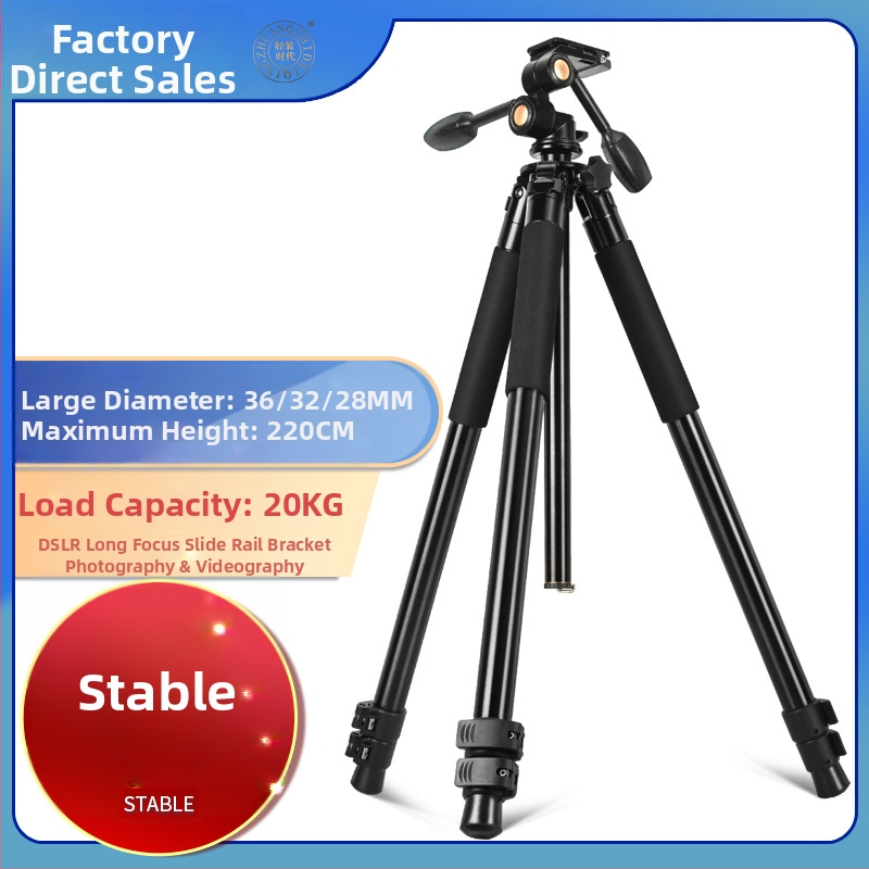 Statív na fotoaparát z hliníkovej zliatiny, 3-sekčný, pre SLR, nosnosť 16-20 kg, hydraulický PTZ