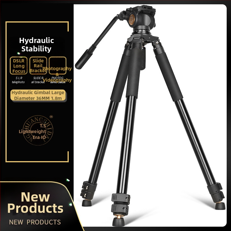 Statív na fotoaparát z hliníkovej zliatiny, 3-sekčný, pre SLR, nosnosť 16-20 kg, hydraulický PTZ
