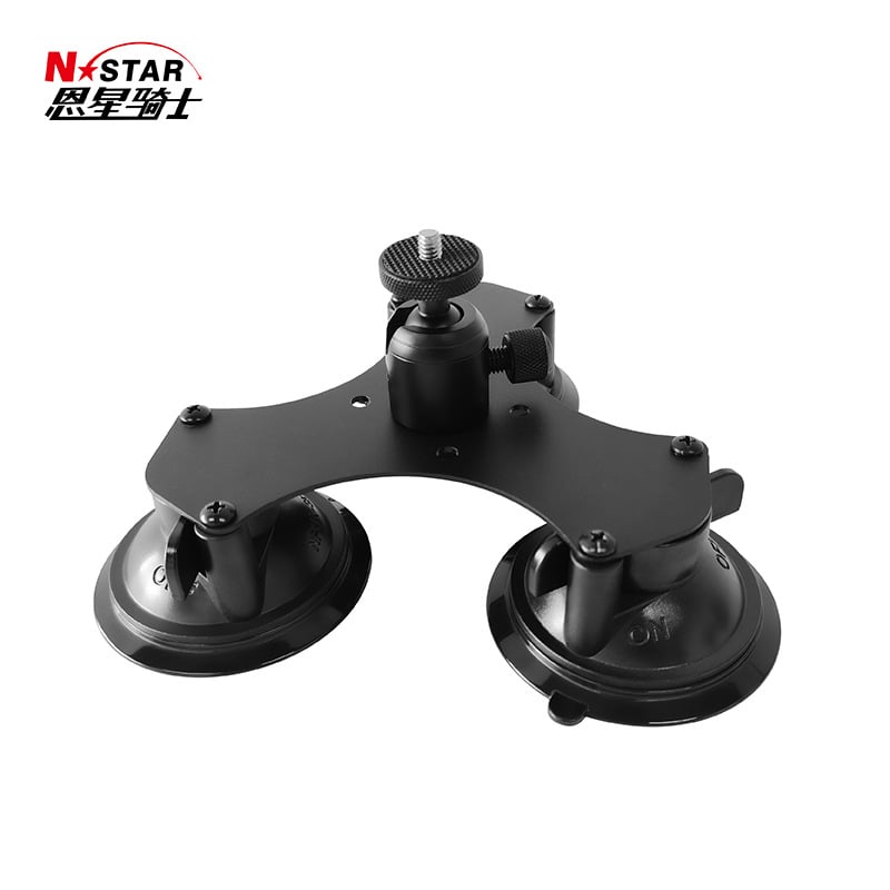 N-Star gimbal portabil multifuncțional pentru cameră/telefon cu rotație orizontală 360° și verticală 90°, montaj prin șurub, aliaj de aluminiu, universal pentru filmare în interior/exterior
