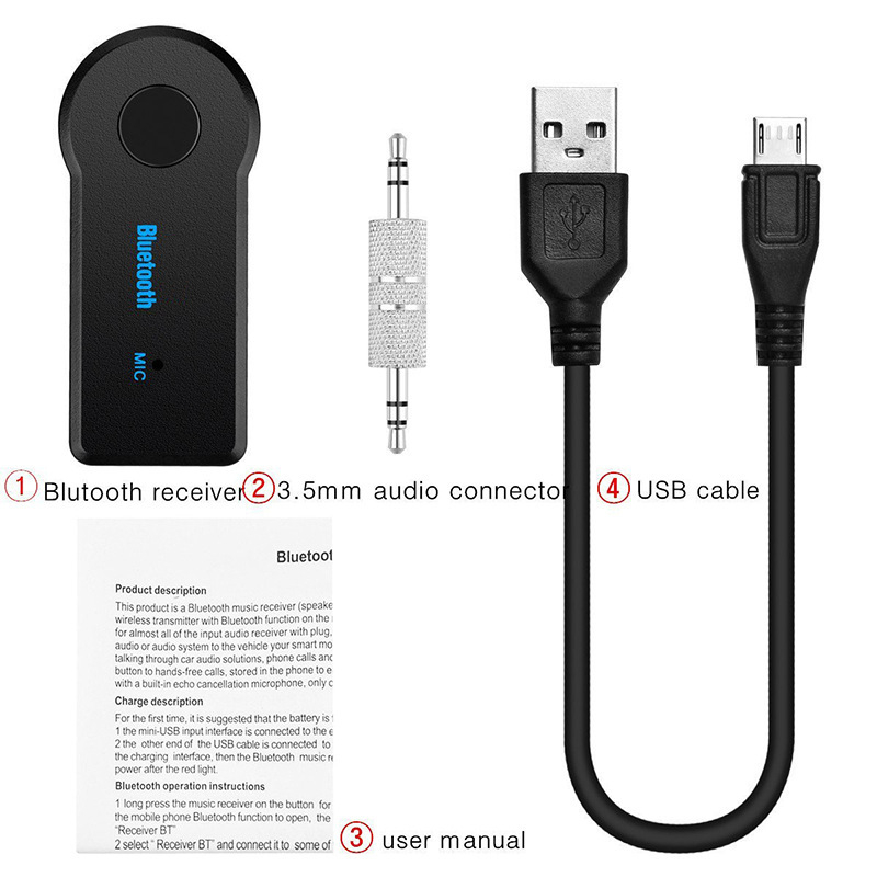 BT350 Bluetooth automatski prijemnik – napajanje 5V putem upaljača, 3,5 mm zvuk, FM modulacija, neovisno MP3 sučelje za automobil