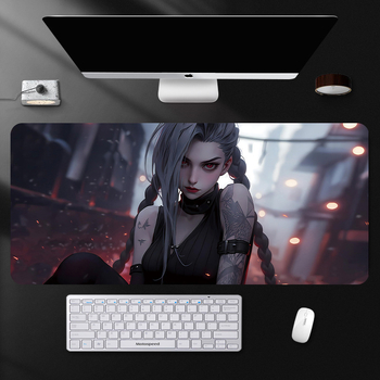Μεγάλη επιφάνεια ποντικιού για esports – σχέδιο Jinx, καουτσούκ, αντιολισθητικό, εκτύπωση, μοντέλο Mp-0532