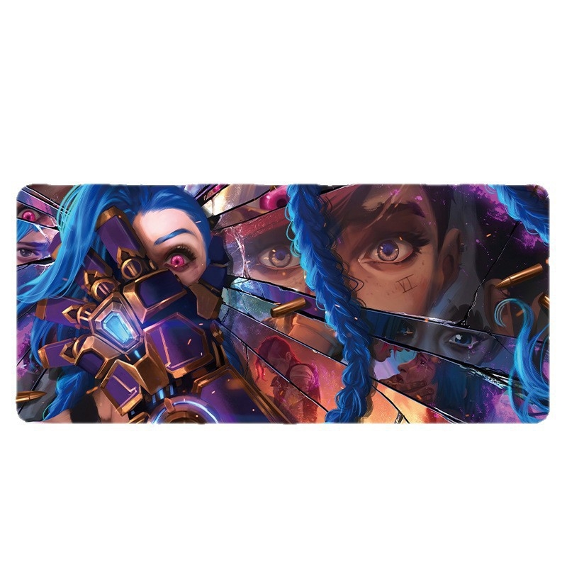 Μεγάλη επιφάνεια ποντικιού για esports – σχέδιο Jinx, καουτσούκ, αντιολισθητικό, εκτύπωση, μοντέλο Mp-0532