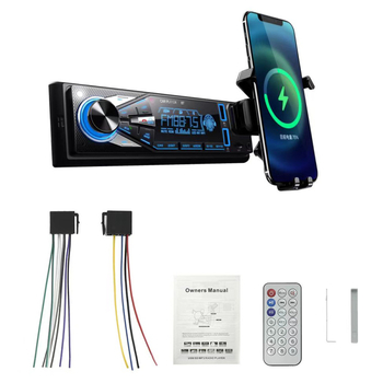 Autóba készülékbe való MP3 lejátszó Bluetooth-kal és FM rádióval, USB/SD-kártya, 260000 színű kijelző, 12V DC interfész