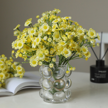 Τεχνητό μπουκέτο μεταξωτών λουλουδιών Ντάιζι - Dalyson - Υλικό: μεταξωτά λουλούδια; Ποικιλία: Daisy; Για φωτογραφικά σκηνικά και διακόσμηση του σπιτιού