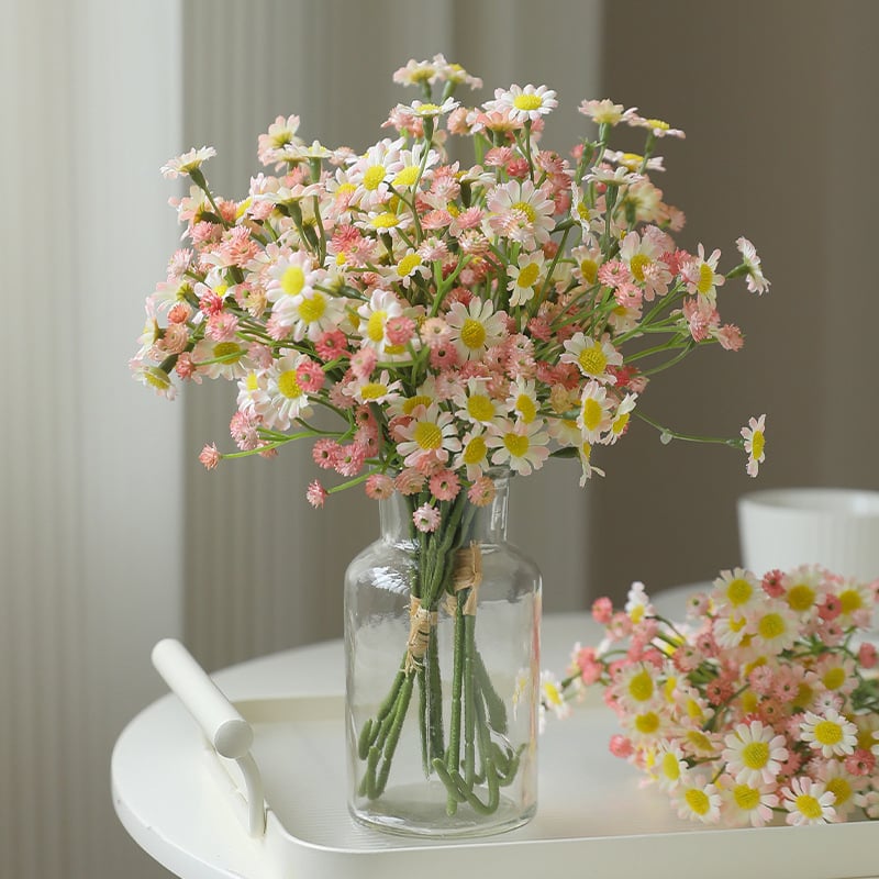 Τεχνητό μπουκέτο μεταξωτών λουλουδιών Ντάιζι - Dalyson - Υλικό: μεταξωτά λουλούδια; Ποικιλία: Daisy; Για φωτογραφικά σκηνικά και διακόσμηση του σπιτιού