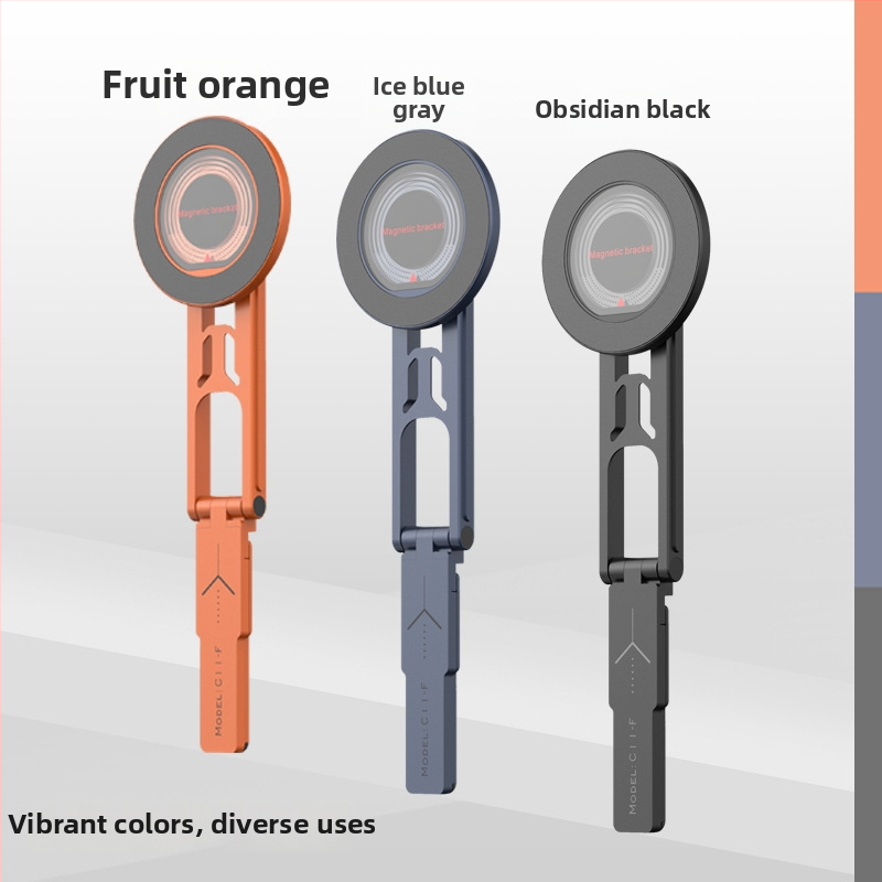 Suport magnetic pentru telefon, mini stativ din aliaj de aluminiu, tripod de birou pliabil pentru filmări, stabilizare anti-vibrație