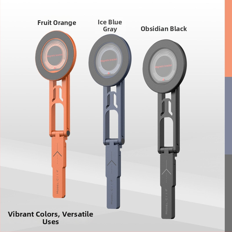 Suport magnetic pentru telefon, mini stativ din aliaj de aluminiu, tripod de birou pliabil pentru filmări, stabilizare anti-vibrație