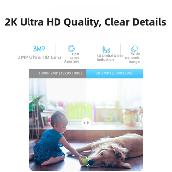 Iekšējā WiFi novērošanas kamera mājai, PTZ horizontāli 355°, vertikāli 90°, griešanās ātrums 355°/s, 5V DC, ABS korpuss