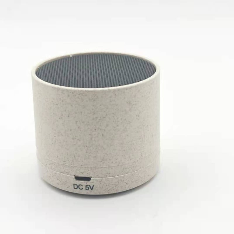S10 Bluetooth ηχείο από νέο υλικό: άχυρο σίτου και μπαμπού, φορητό για αυτοκίνητο, hands-free